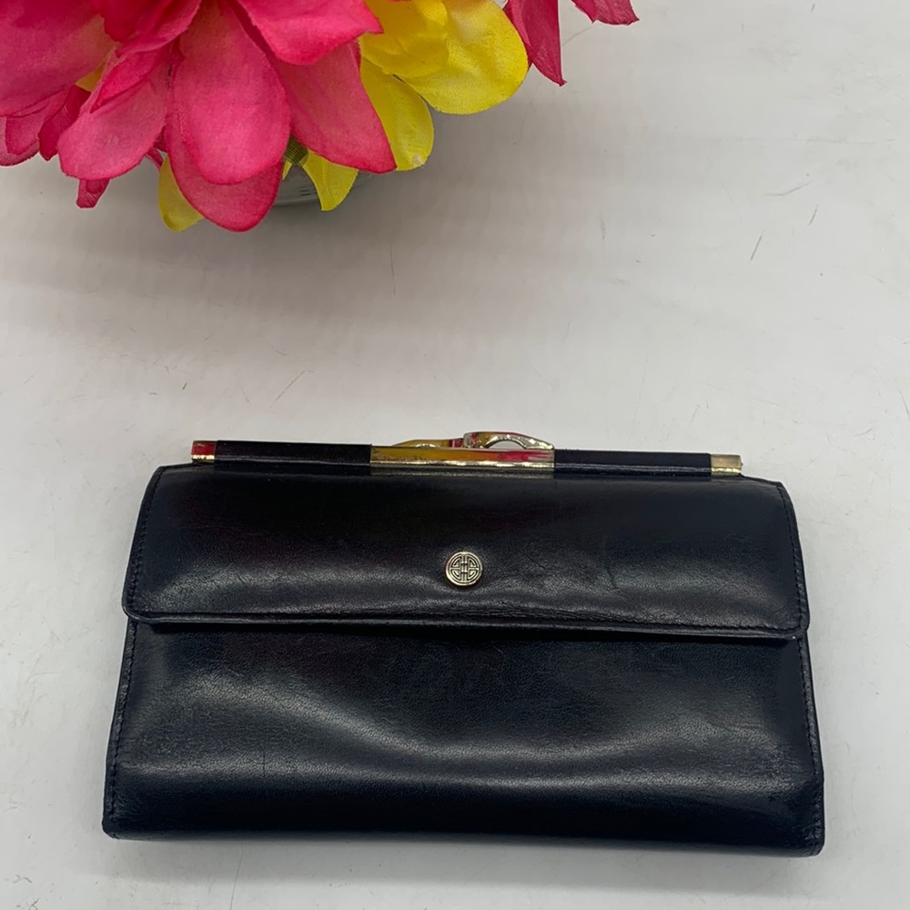 Edward Harvey Black Leather Wallet